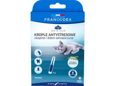 Zdjęcie: Krople antystresowe z kocimiętką dla kociąt, 4 x 0,6 ml FRANCODEX