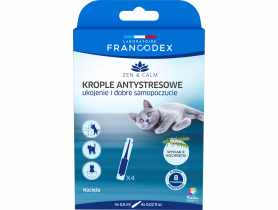 Krople antystresowe z kocimiętką dla kociąt, 4 x 0,6 ml FRANCODEX