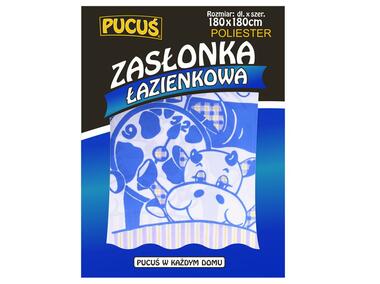 Zdjęcie: Zasłonka prysznicowa Polyester 120x180 cm PUCUŚ