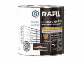 Gruntoemalia Prosto na rdzę 2,5 L RAL8017 półmat RAFIL