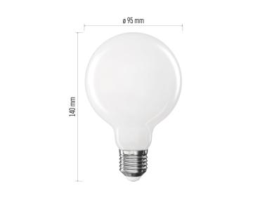 Zdjęcie: Żarówka LED Filament Globe, E27, 7,8 W (75 W), 1055 lm, ciepła biel EMOS