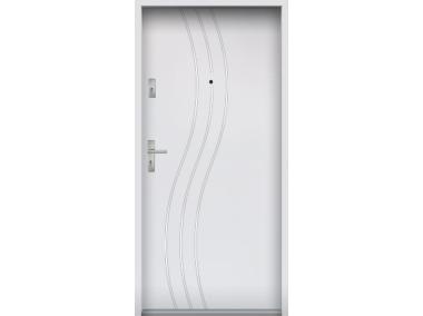 Zdjęcie: Drzwi wejściowe do mieszkań Bastion R-60 Biały 80 cm prawe OSP KR CENTER