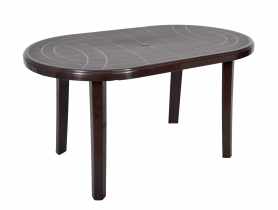 Stół ogrodowy Jantar 135x80 cm brązowy OŁER