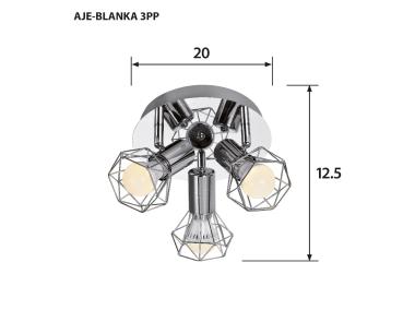 Zdjęcie: Plafon Aje-Blanka 3PP E14 3 x 40W ACTIVEJET