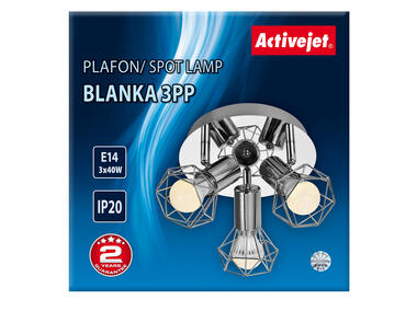 Zdjęcie: Plafon Aje-Blanka 3PP E14 3 x 40W ACTIVEJET