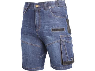 Zdjęcie: Spodenki krótkie jeans, niebieskie stretch ze wzmocnieniami,S,CE,LAHTI PRO