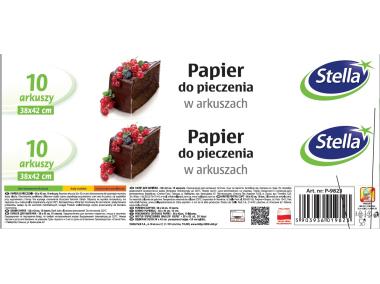 Zdjęcie: Papier do pieczenia brązowy w arkuszach 10 szt. STELLA