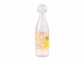 Butelka zdobiona 1 L lemon SMART KITCHEN GLASS