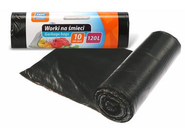 Zdjęcie: Worki na śmieci 120 L HDPE - 10 szt. RAVI