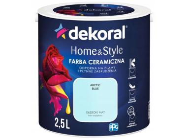 Zdjęcie: Farba ceramiczna Home&Style arctic blue 2,5 L DEKORAL