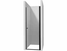Drzwi prysznicowe 70 cm wahadłowe Kerria Plus nero DEANTE
