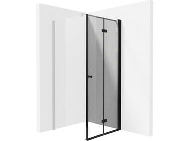 Zdjęcie: Drzwi prysznicowe systemu Kerria Plus 100 cm - składane Kerria Plus nero DEANTE