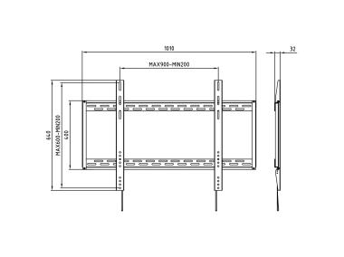 Zdjęcie: Uchwyt LCD KG-1012 60-100 cali KING MOUNT