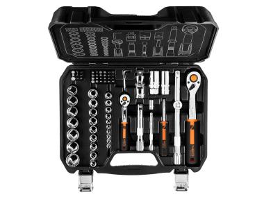 Zdjęcie: Klucze nasadowe 1/2", 1/4", zestaw 73 sztuk CrV NEO TOOLS