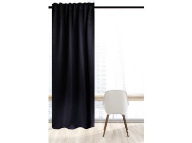 Zdjęcie: Zasłona w kropki blackout pure chic czarno-srebrna 140x270 cm CHIC HOME