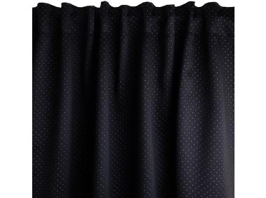 Zdjęcie: Zasłona w kropki blackout pure chic czarno-srebrna 140x270 cm CHIC HOME