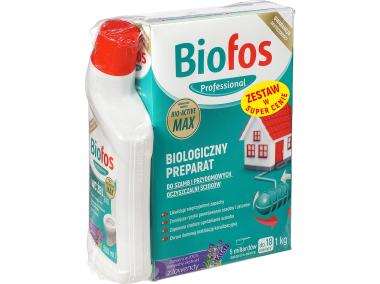 Zdjęcie: Zestaw do szamb i oczyszczalni proszek 1 kg + żel do WC Bio 500 ml  BIOFOS