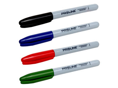 Zdjęcie: Marker permanentny mini, 4 rodzaje kolorów PROLINE