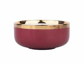 Miska Aurora Gold 14 cm - 500 ml bordowy ALTOMDESIGN