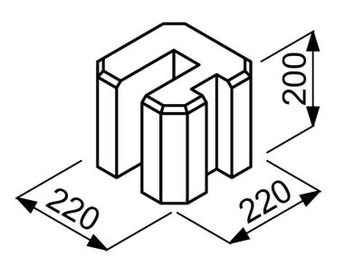 Zdjęcie: Łącznik deski narożny ŁDN20 JONIEC