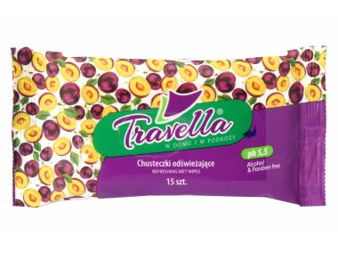 Zdjęcie: Chusteczki odświeżające Fruit 15 szt. TRAVELLA