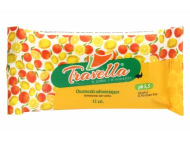 Zdjęcie: Chusteczki odświeżające Fruit 15 szt. TRAVELLA