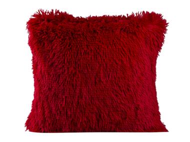 Zdjęcie: Poduszka dekoracyjna Futrzak 40x40 cm czerwona MISS LUCY