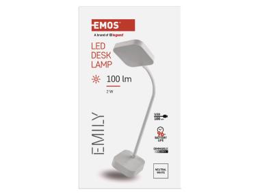 Zdjęcie: Lampa biurkowa LED Emily, ładowalna EMOS