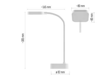 Zdjęcie: Lampa biurkowa LED Emily, ładowalna EMOS