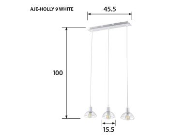 Zdjęcie: Listwa wisząca AJE-HOLLY 9 White 3xE14 ACTION