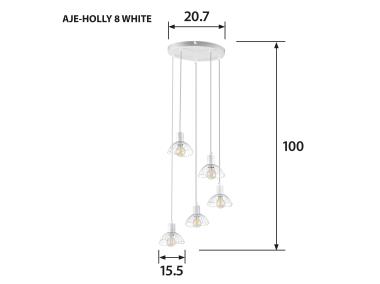 Zdjęcie: Lampa wisząca AJE-HOLLY 8 White 5xE14 ACTION