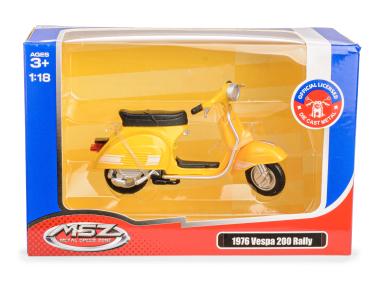 Zdjęcie: Model metalowy 1:18 1976 Vespa 200 Rally 67709 żółty MSZ