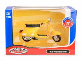 Model metalowy 1:18 1976 Vespa 200 Rally 67709 żółty MSZ