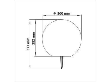 Zdjęcie: Lampa solarna LED Kula RGBW 30 cm z pilotem SANICO