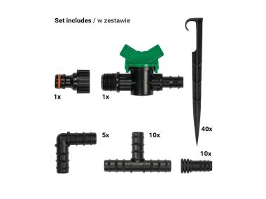 Zdjęcie: Zestaw z wężem kroplującym Water Drip - 50 m BRADAS