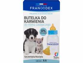 Butelka do karmienia szczeniąt i kociąt 120 ml + 2 smoczki FRANCODEX