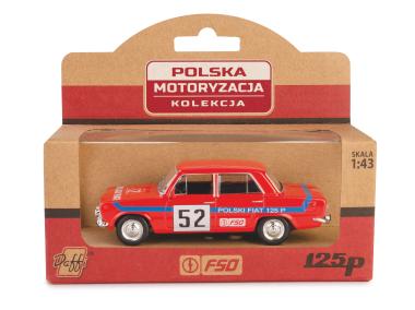 Zdjęcie: Model metalowy Prl Fiat 125P Rally Fh02A czerwony DAFFI