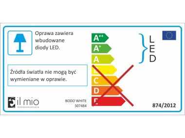 Zdjęcie: Lampa wisząca Bodo 20 W biała IL MIO