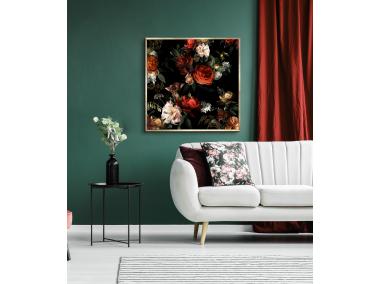 Zdjęcie: Obraz Canvas Framed 65x65 cm  Fa016 Orange Flowers STYLER