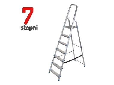 Zdjęcie: Drabina aluminiowa 7 stopniowa 150 kg DOOC