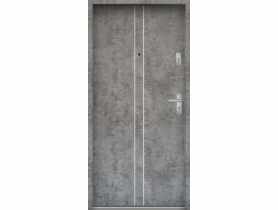 Drzwi wejściowe do mieszkań Bastion A-38 Beton srebrny 90 cm lewe ODP KR CENTER