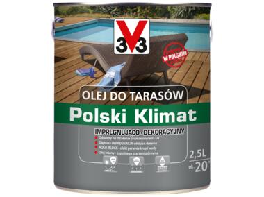 Zdjęcie: Olej do tarasów Polski Klimat 2,5 L Dąb V33