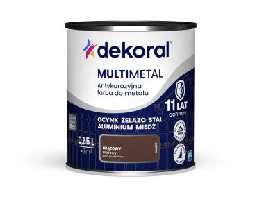 Zdjęcie: Farba do metalu Multimetal brązowa 0,65 L DEKORAL