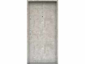 Drzwi wejściowe do mieszkań Bastion A-38 Beton naturalny 90 cm prawe ODO KR CENTER