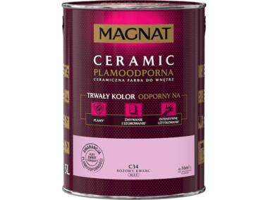 Zdjęcie: Farba ceramiczna 5 L różowy kwarcyt MAGNAT CERAMIC