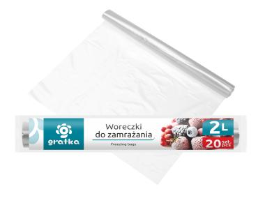 Zdjęcie: Woreczki do zamrażania 2 L 20x28 cm - 20 szt. GRATKA