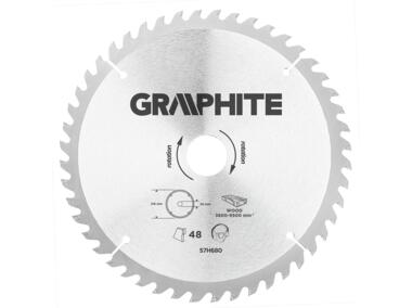 Zdjęcie: Tarcza do pilarki, widiowa, 216 x 30 mm, 48 zębów GRAPHITE