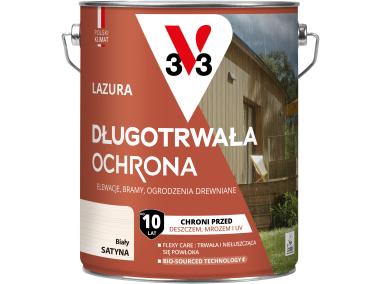 Zdjęcie: Lazura długotrwała ochrona Biały 4,5L V33