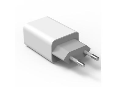 Zdjęcie: Ładowarka sieciowa USB 5V 2.1A + kabel USB typ C 1 m VA0051C VAYOX