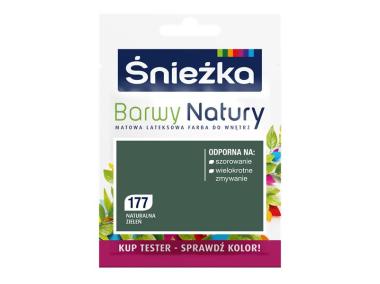 Zdjęcie: Tester koloru Barwy Natury naturalna zieleń 177 25 ml ŚNIEŻKA